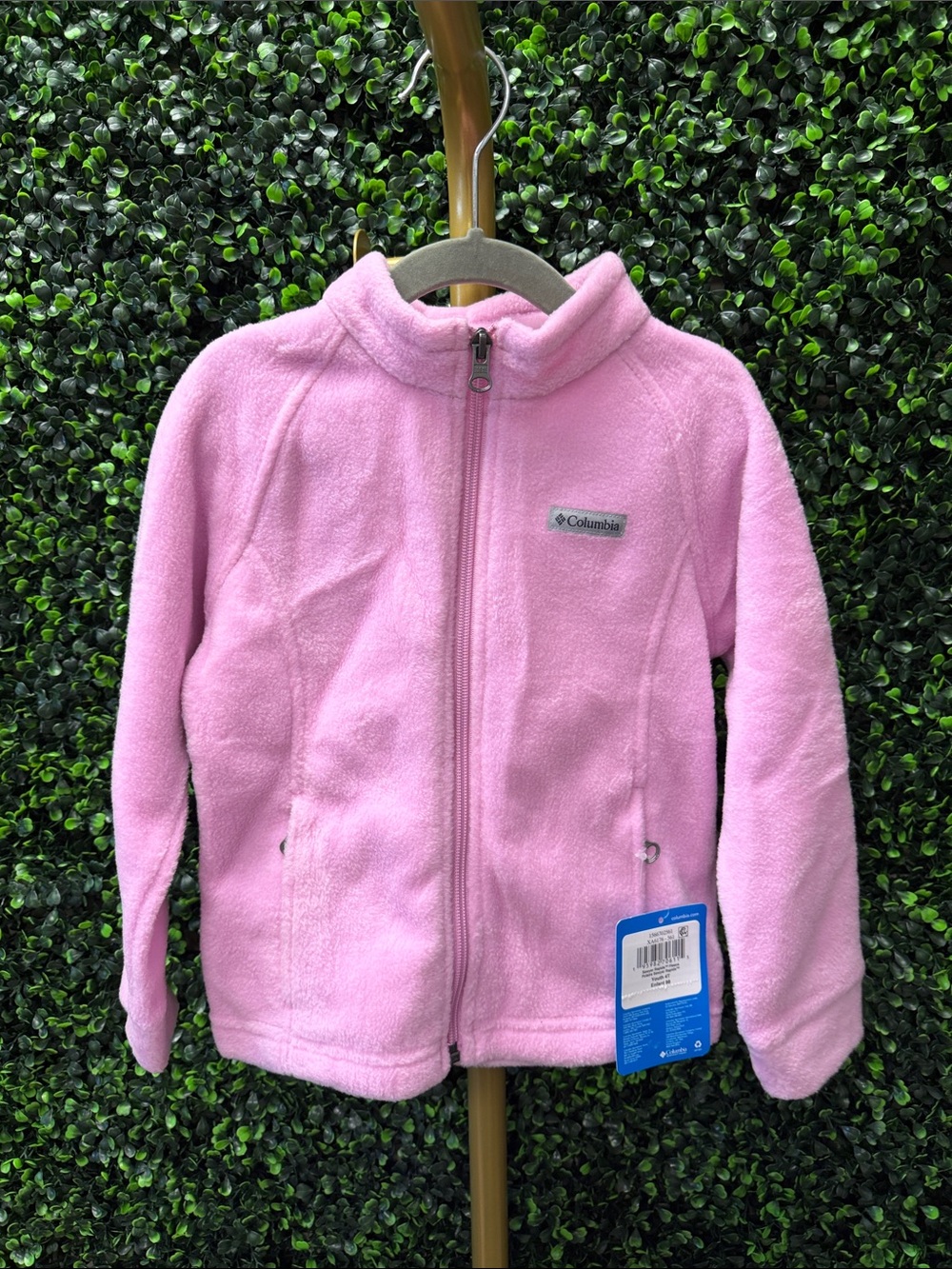 COLUMBIA SAWYER RAPIDS FLEECE JACKET PINK - 4T